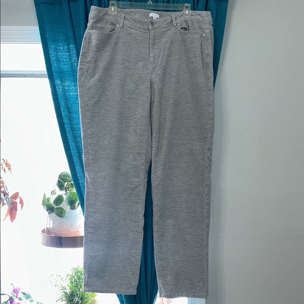 J.Jill Gray Corduroy Pants